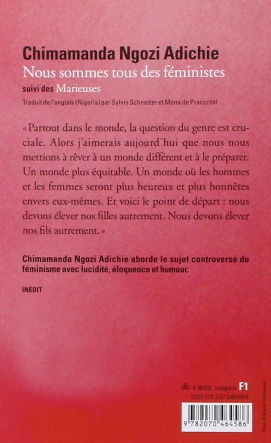Nous Sommes Tous Des Féministes Genre Littéraire Chimamanda Ngozi Adichie : "Nous sommes tous des féministes"