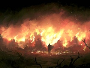 world burning