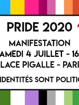 Pride 2020, Nos fiertés sont politiques